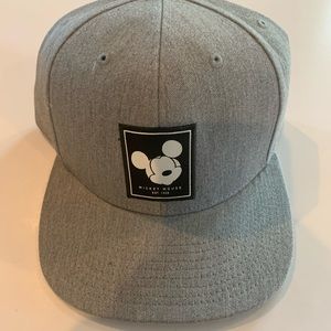Disney Mickey Mouse X Neff Gray Black Snapback Hat